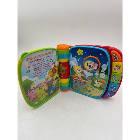 VTech Musical Rhymes Book Interactive Learning Toy Lights & Sounds For Kids - Picture 3 of 4